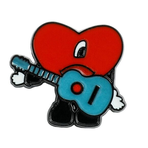 Jewelry - Heart Guitar Jam Pin